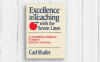 Book Review: Excellence in Teaching With the Seven Laws by Carl Shafer. Photo by Jeff McLain with ChatGPT.