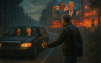 Dreams: The Partnership of Trump and Obama. Photo by Jeff McLain with ChatGPT.